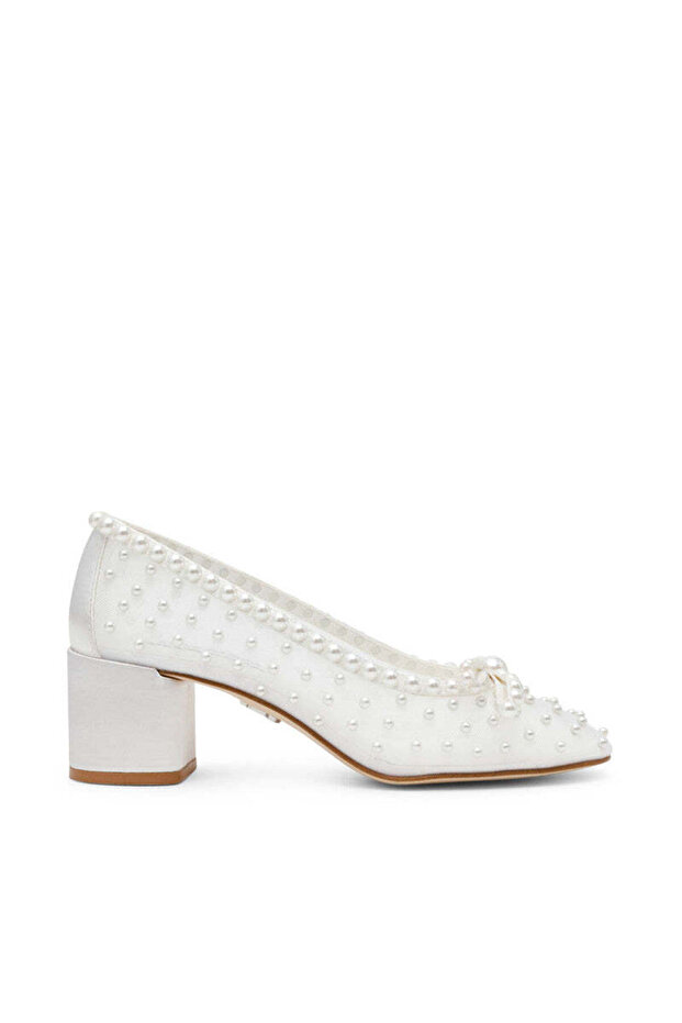 Womens Quinnie Ivory Pearl Heels