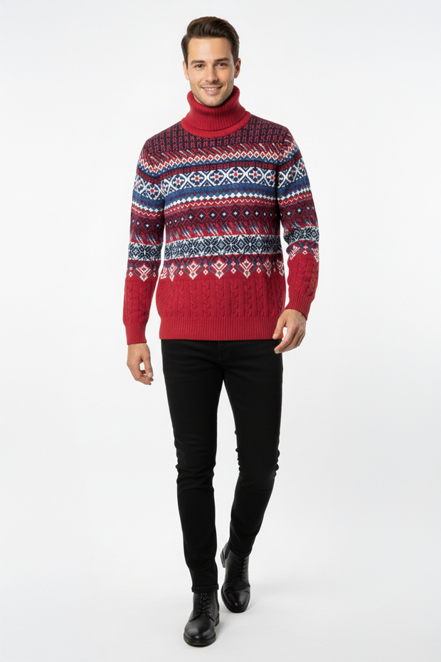 Erkek Balıkçı Yaka Kazak - 2