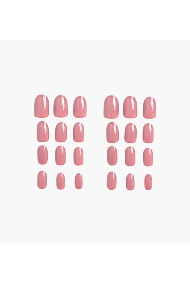 أظافر بيضاوية داكنة - 1