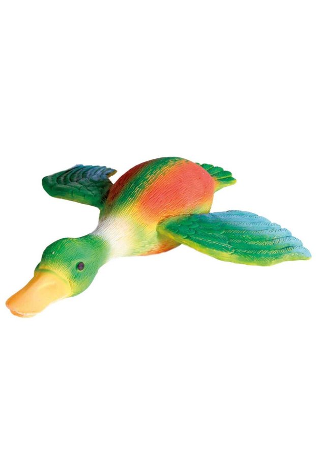 Latex Duck With Animal Sound Dog Toy Green 30cm