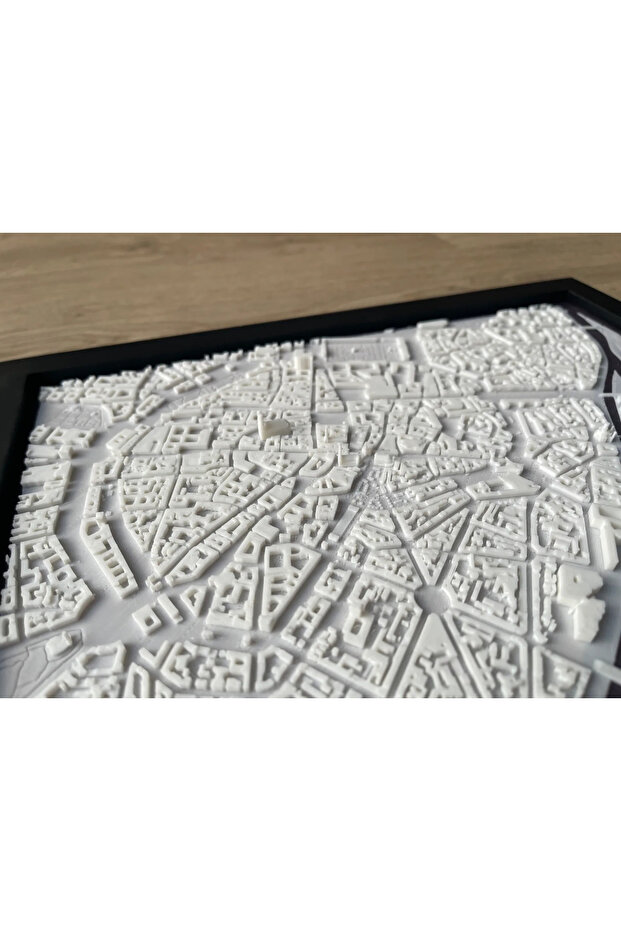 3D Dekoratif Münih Şehir Tablosu - 4