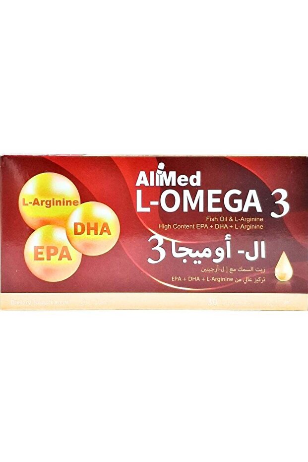 Allmed L-Omega 3 Fish Oil 30 Capsules