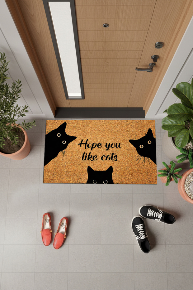Kp_247 Door Mat Non-Slip Pvc Dot Base, Machine Washable