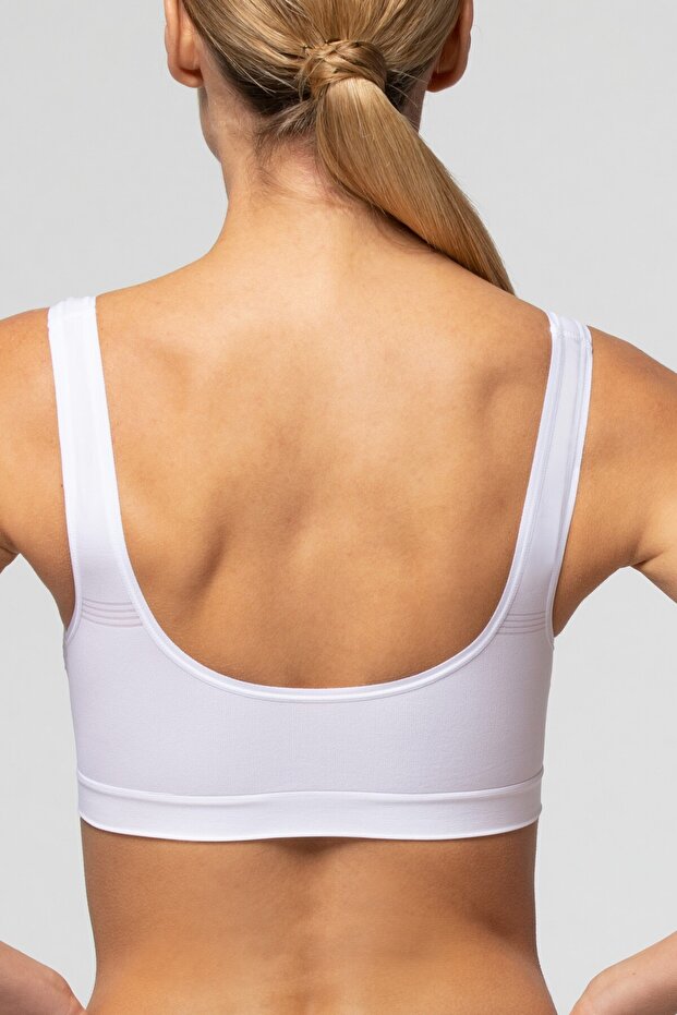 Seamless Microfiber Wide Strap Bustier - 3