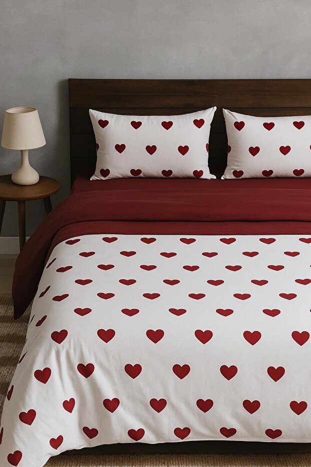 DESIGN OF COLORS DOUBLE BED SHEET SET (WITH ELASTICED SHEET)
