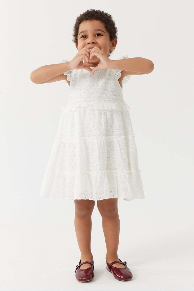 Girl's Scalloped Dress