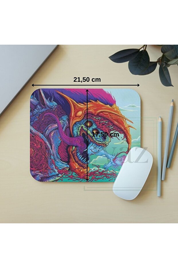 هايبر بيست - لوحة ماوس مستطيلة للألعاب، 17.5 سم × 19.50 سم - 2