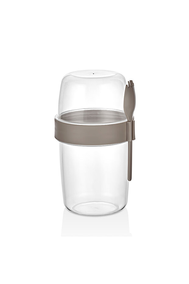 Qlux İdeas Yogurt Salad Muesli Container Bpa Free 600 ml + 300 ml Portion Meal Muesli L-00977