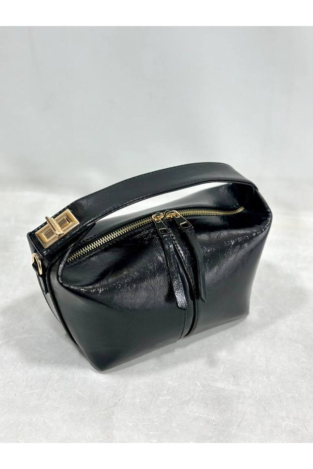 Suede Soft Patent Leather Women's Handbag