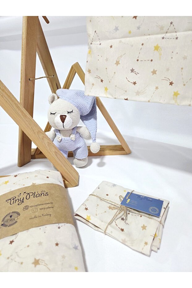 ملاءة مطاطية وغطاء وسادة 45x85 سم - 6