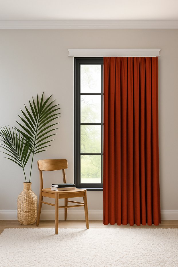 Sapphire Velvet Textured Tile Extra-Thick High Quality Single Panel Background Curtain