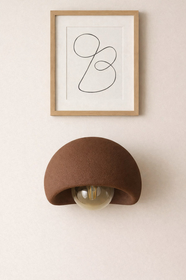 Sconce Rustic E27 Modern Chandelier Bohemian Concrete Look (E27 Bulb Included.)