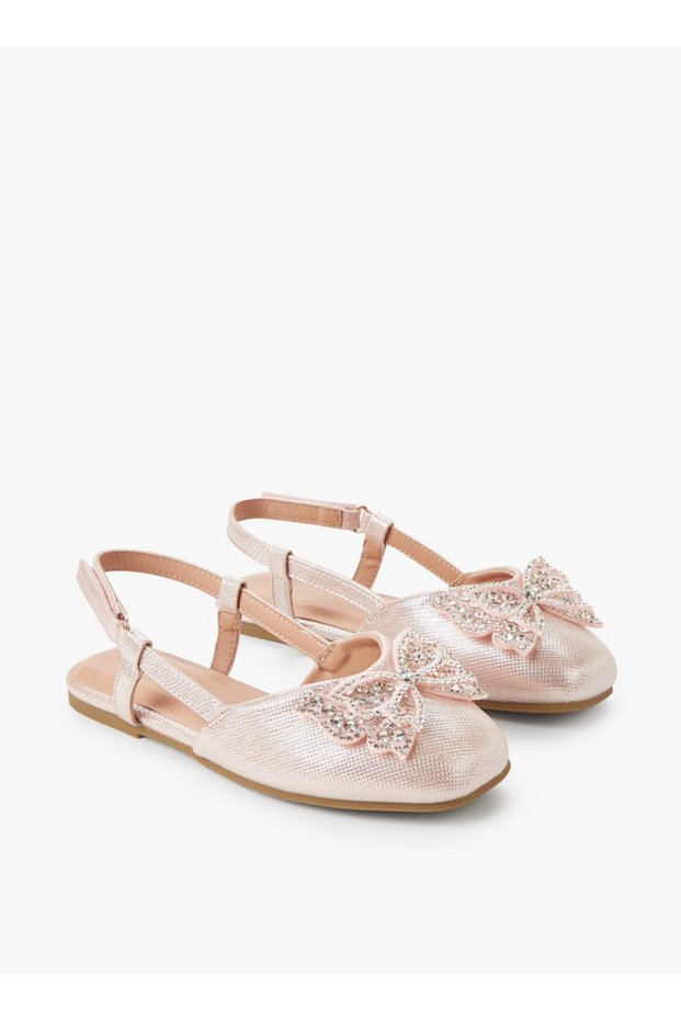 Girls Hook & Loop Ballerina Shoes Ramadan Collection