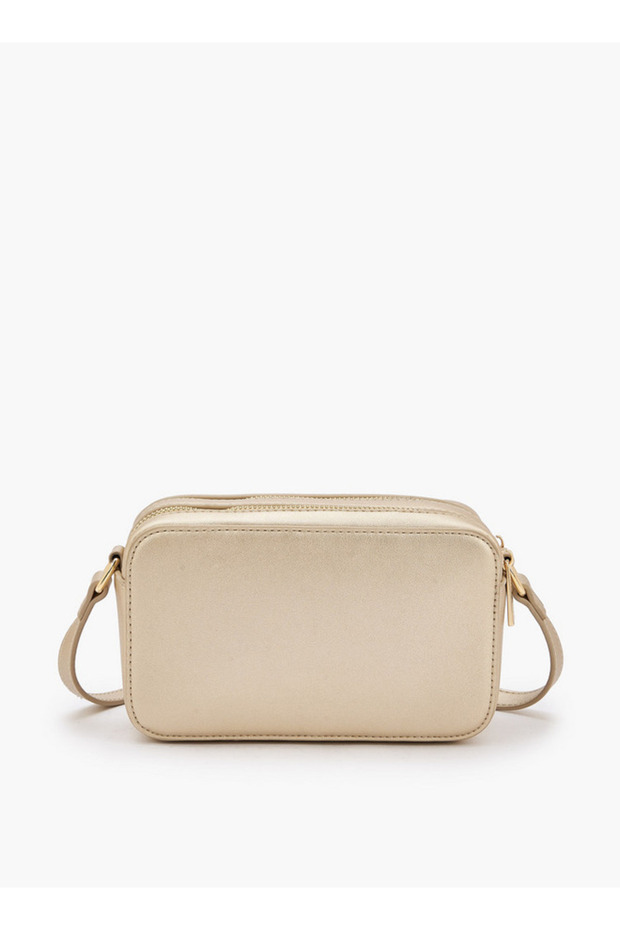 Solid Crossbody Bag with Adjustable Strap - 5
