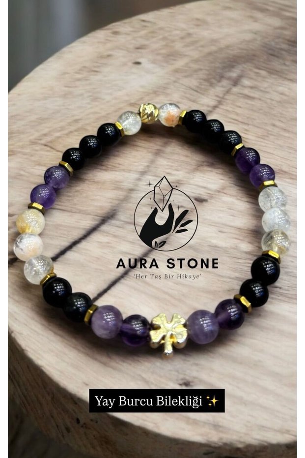 Aurastone Special Design Natural Stone Sagittarius Zodiac Bracelet