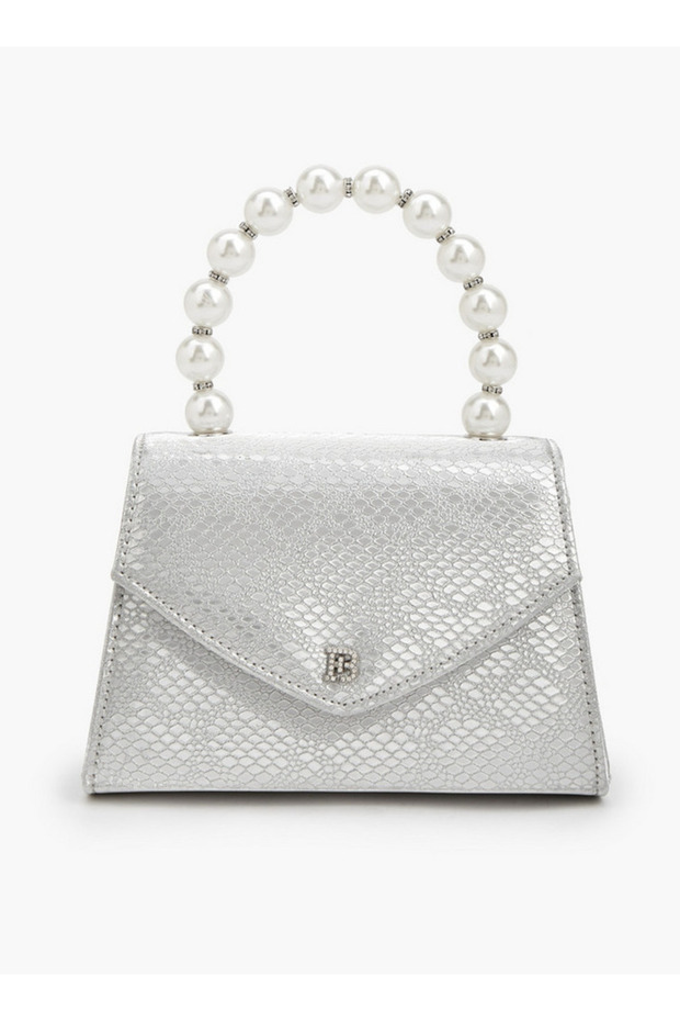 Textured Crossbody Bag with Detachable Chain Strap
