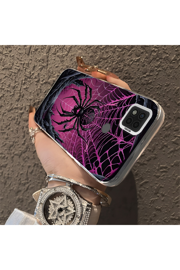 حافظة صلبة رفيعة مزودة بحماية للكاميرا بنمط الشمس، متوافقة مع Poco C31 - 3