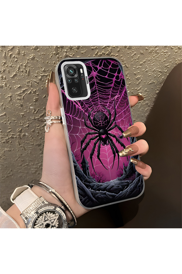 حافظة صلبة رفيعة بنمط الشمس مع حماية للكاميرا متوافقة مع هاتف Redmi Note 10S - 2