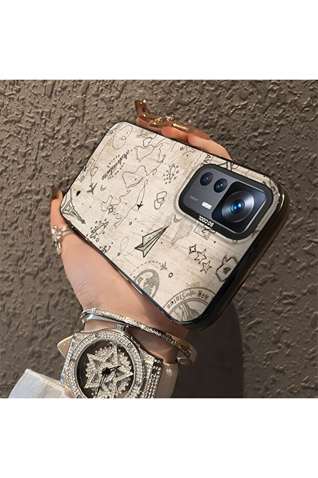 حافظة صلبة رفيعة بنمط فضائي مع حماية للكاميرا متوافقة مع هاتف Mi 12T - 3