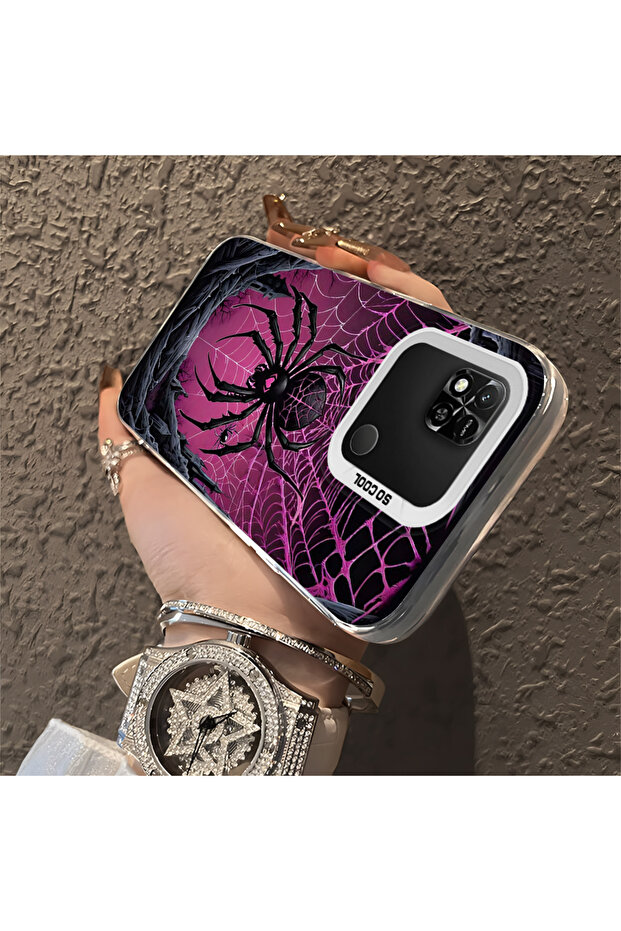 حافظة صلبة رفيعة بنمط الشمس مع حماية للكاميرا متوافقة مع هاتف Redmi 9C - 3