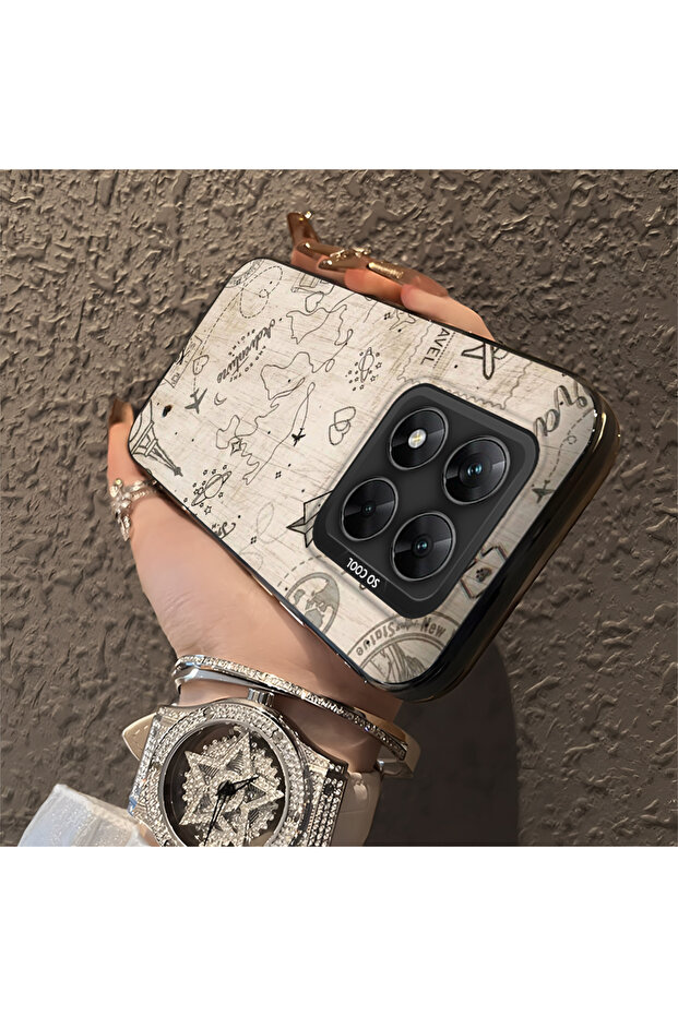 Camera Protected Slim Hard Case Space Pattern Compatible with Poco X7 5g - 3