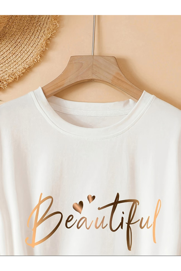 Unisex Beautiful Print Basic Regular T-Shirt - 2