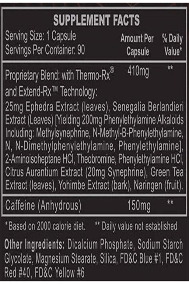 Hi-Tech Pharmaceuticals Black Widow Fat Burner 90 Kapsül - 3