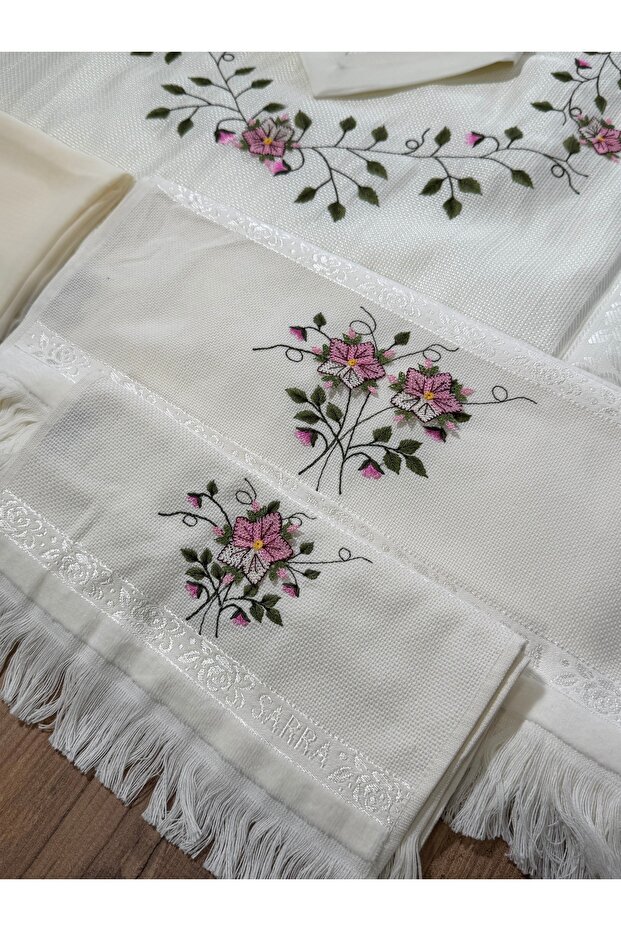 İğne oyası seccade takımı - 4