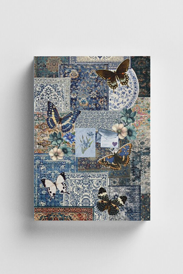 Collage Series 50 the Dream of the Butterfly Bullet Journal A5 Dotted Notebook