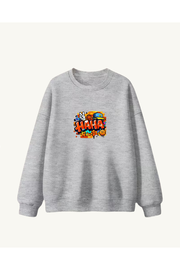 Oversized Hoodless Sweatshirt for Children