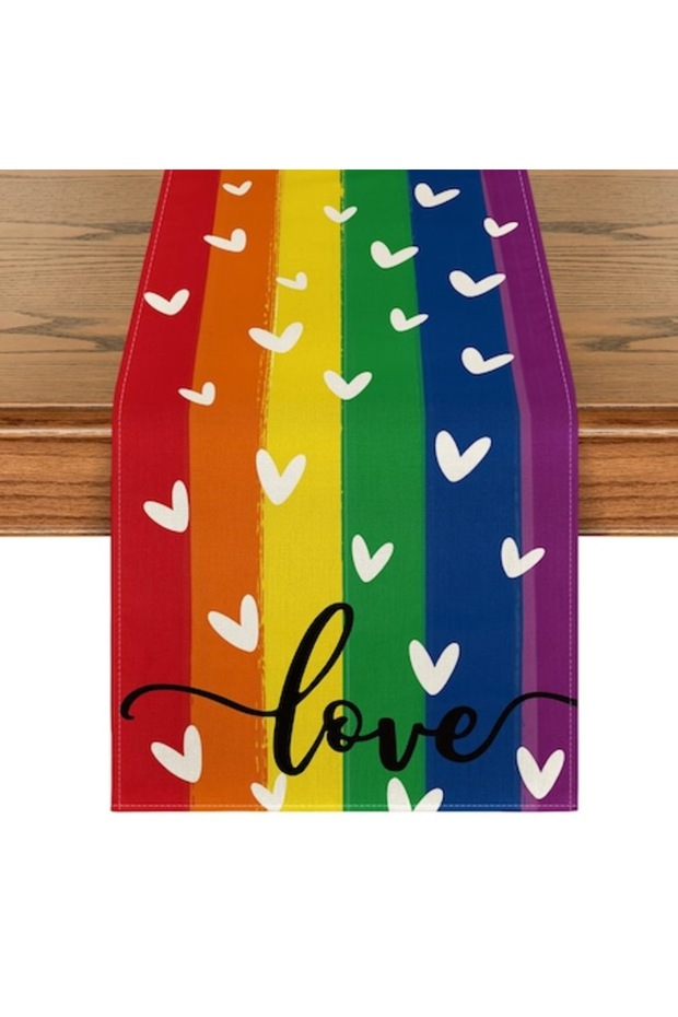 Table Runner, Rainbow, 40x140 cm, Polyester - 1