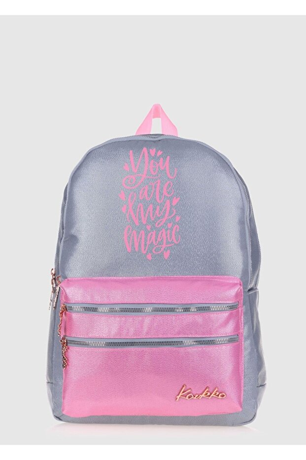 Gray K1569 Sparkle Gray Backpack