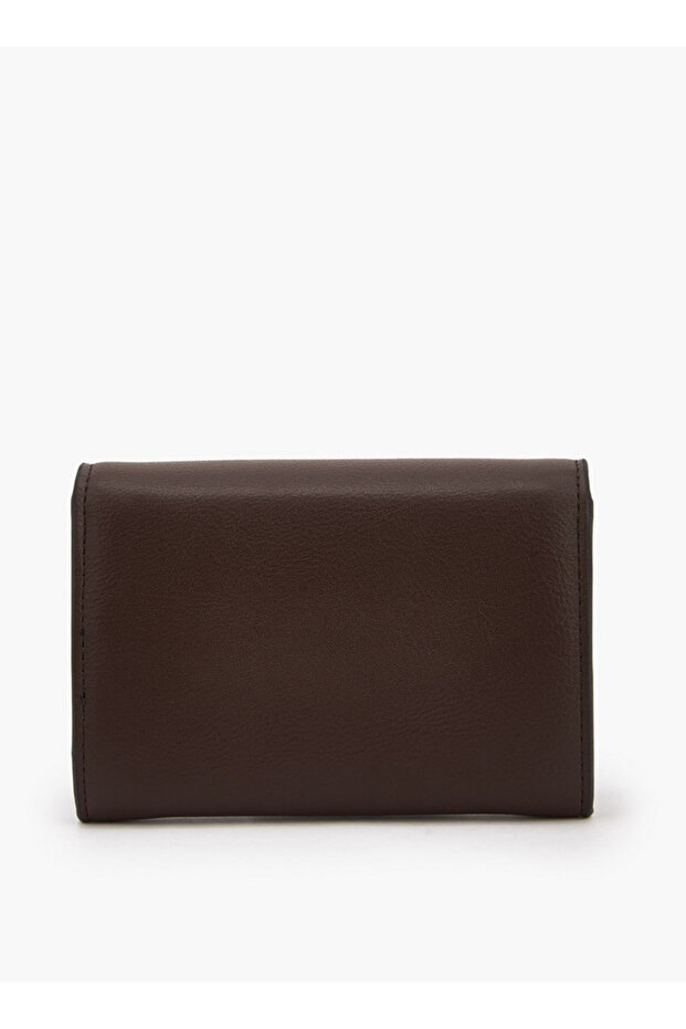Solid Wallet with Button Closure - 4
