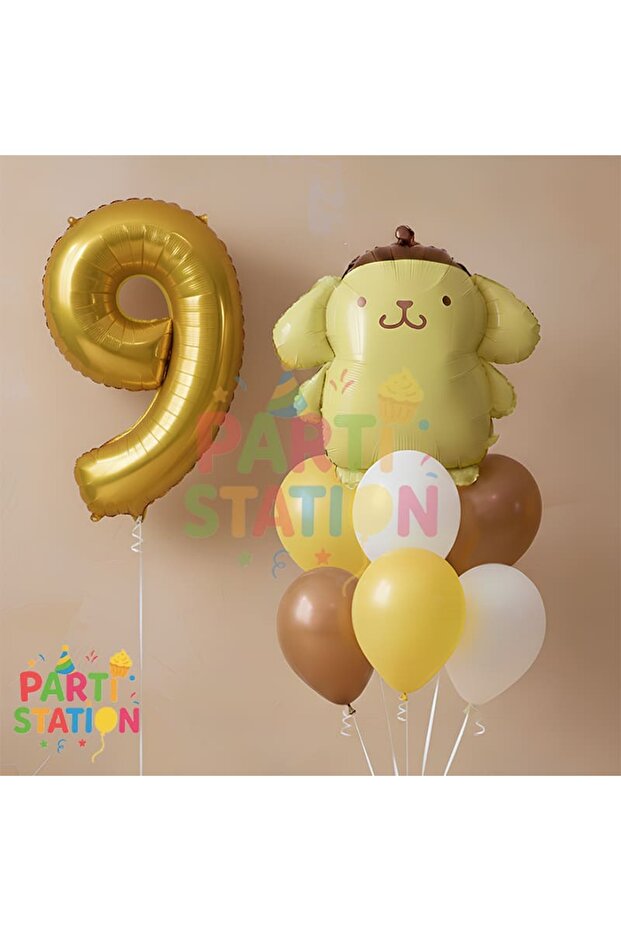 Kuromi Pompompurin 9Th Birthday Concept Birthday Party Balloon Set