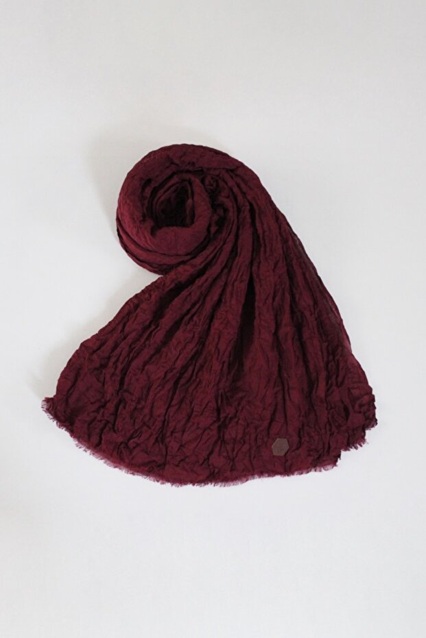 Voile Kraş Shawl Burgundy