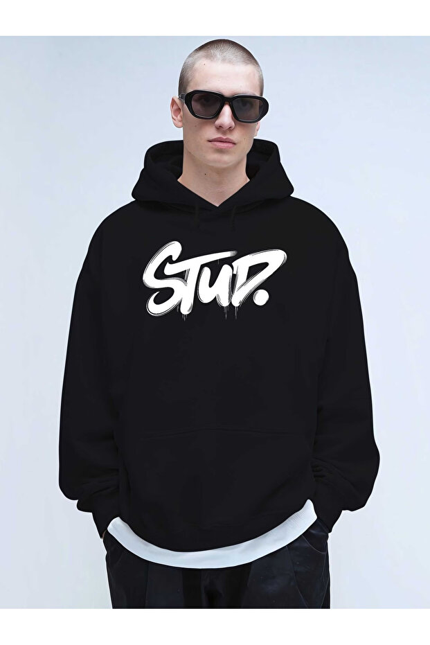 1St Quality Patterned Premium Hooded Sweatshirt