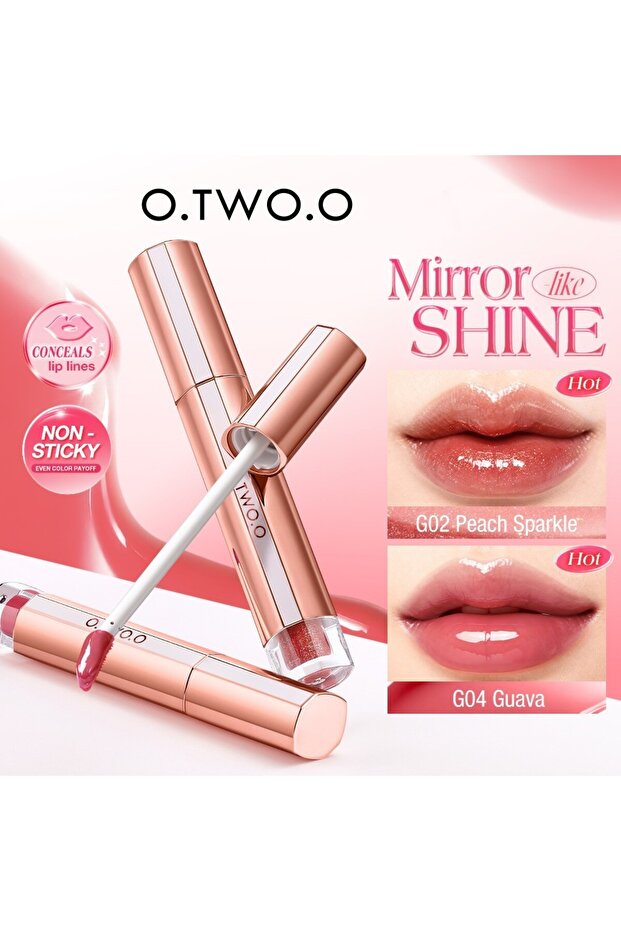 ✨OTWOO Mirror -Shine Lip Gloss (Color:G01-Grape Sparkle)