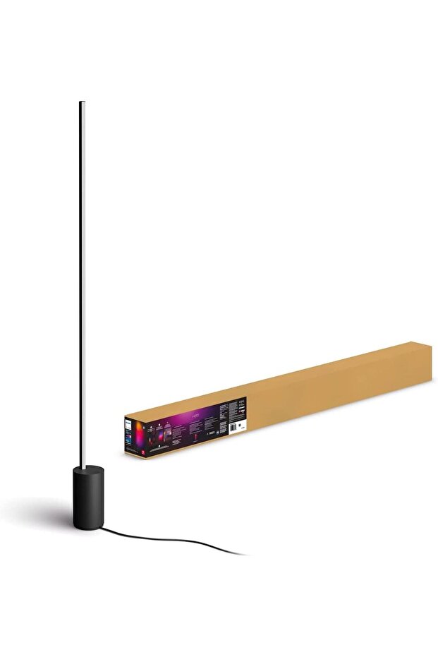 Hue Gradient Signe Akıllı Led Zemin Işığı, Lambader, Siyah - 1