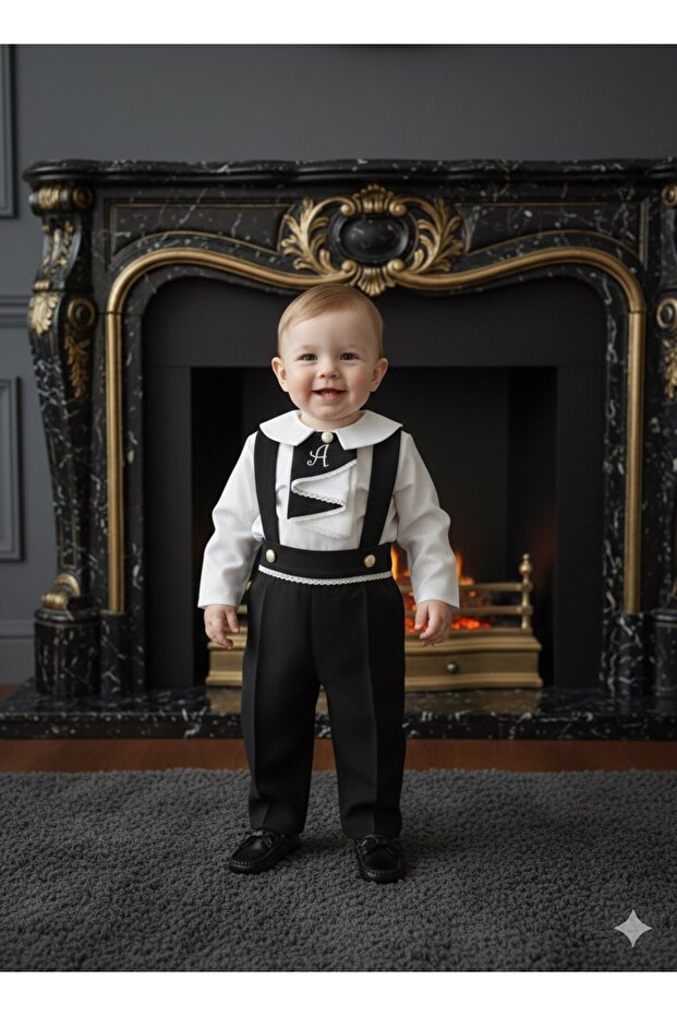 Black Velvet Salopet Set