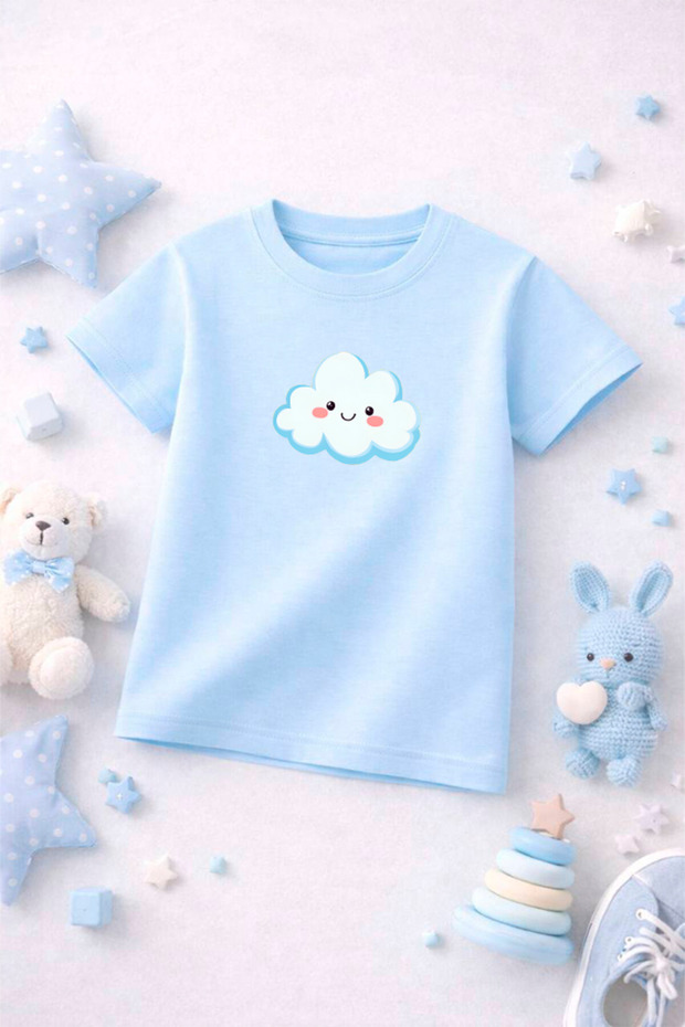 Printed Cute Kids Tshirt T-Shirt Tee Comfortable Soft 100% Cotton