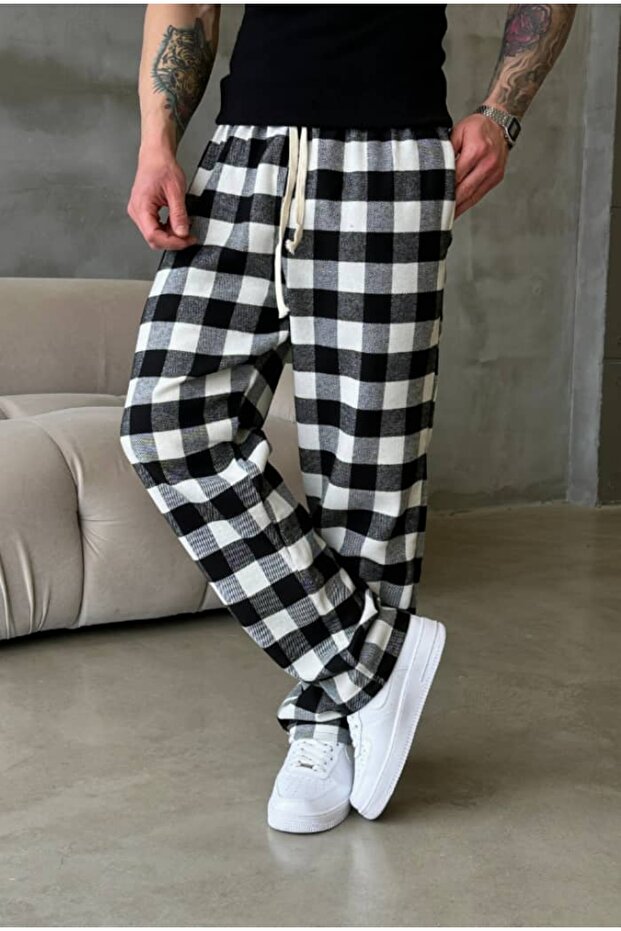 Premium Plaid Pattern Pajamas - 5