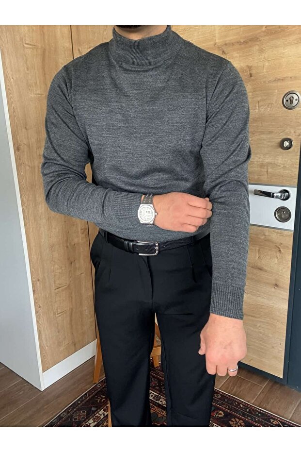 Boğazlı Kazak Regular Fit - 5