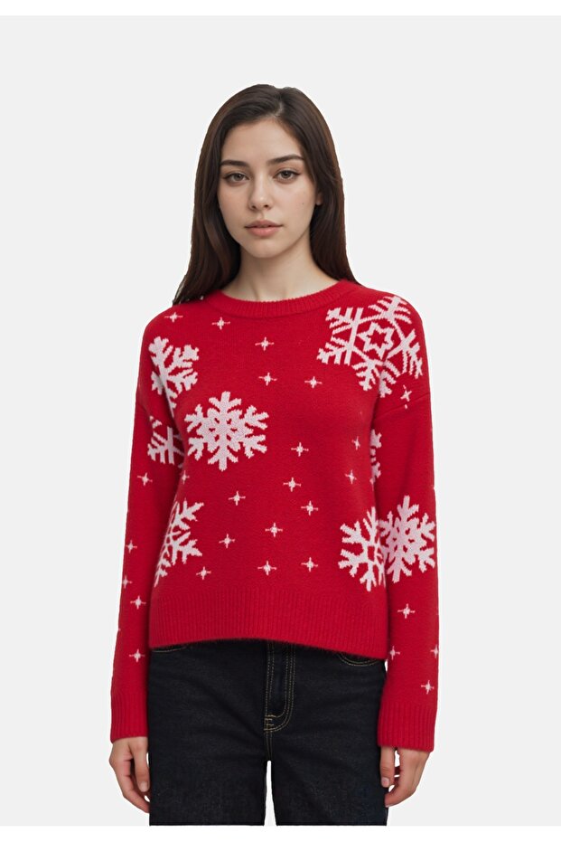 Pullover XMAS ROLFA Strickpullover R-Neck - 6