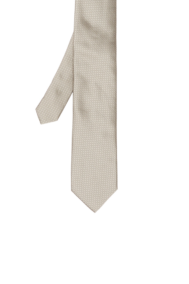 Bej Desenli Kravat - 1