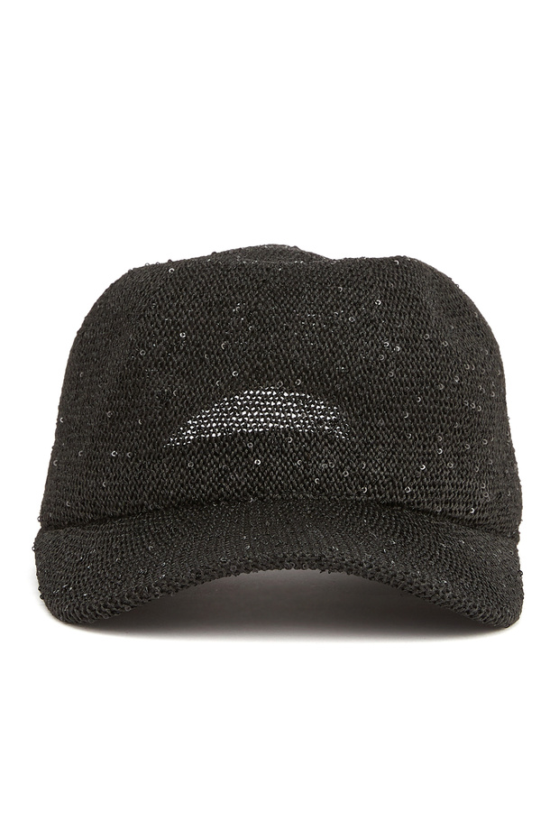 Siyah Kadın Cap Şapka - 2