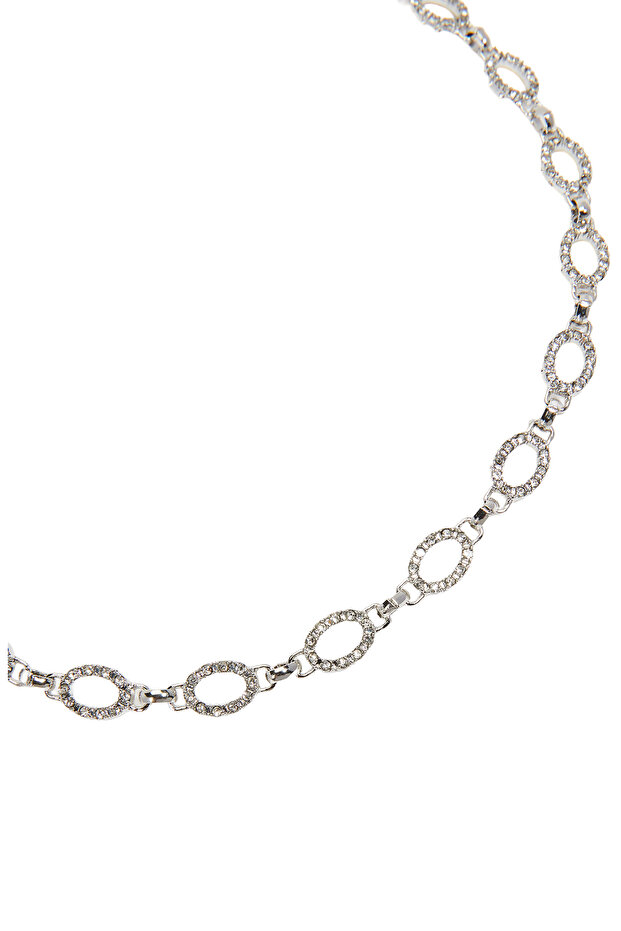 Silver Taşlı Kadın Kolye - 2