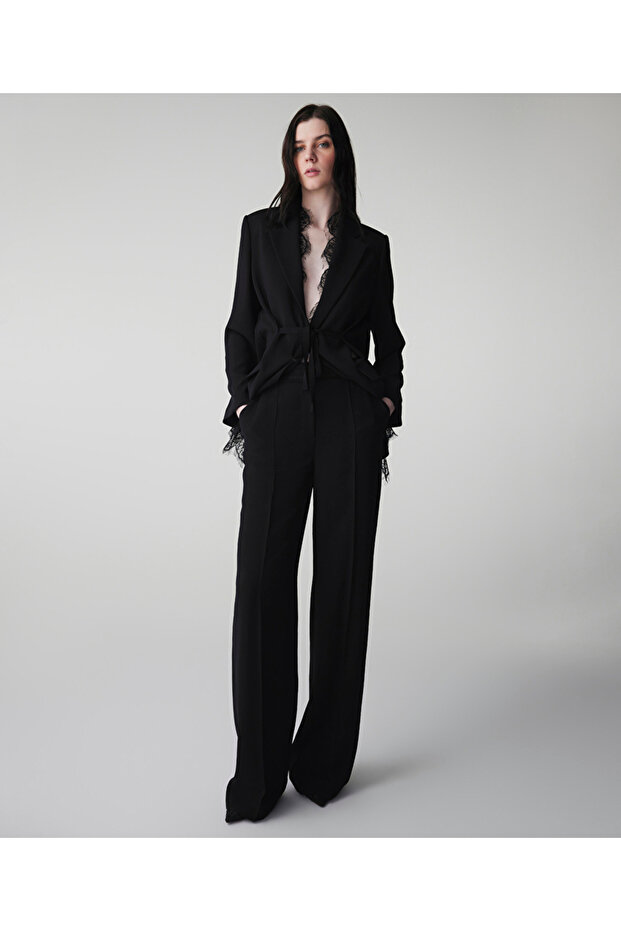 Dantel aplikeli pantolon - 1