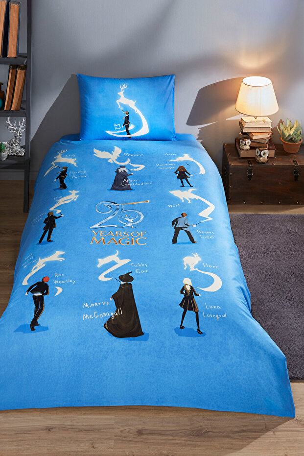 Harry Potter Patronus Single Licensed Elastic Children's Duvet Cover Set