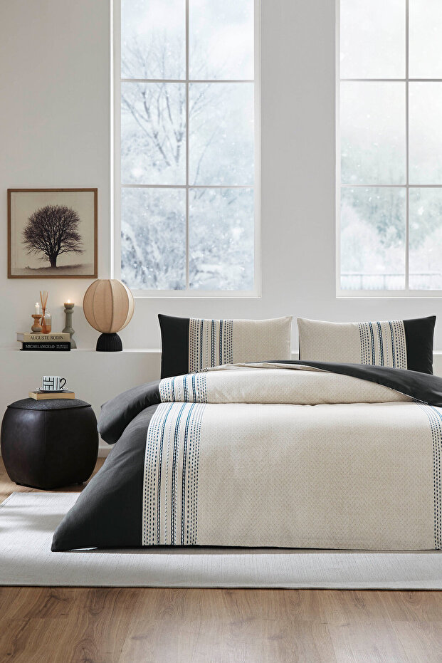 Cool Line Single Elastic Sheet Duvet Cover Set