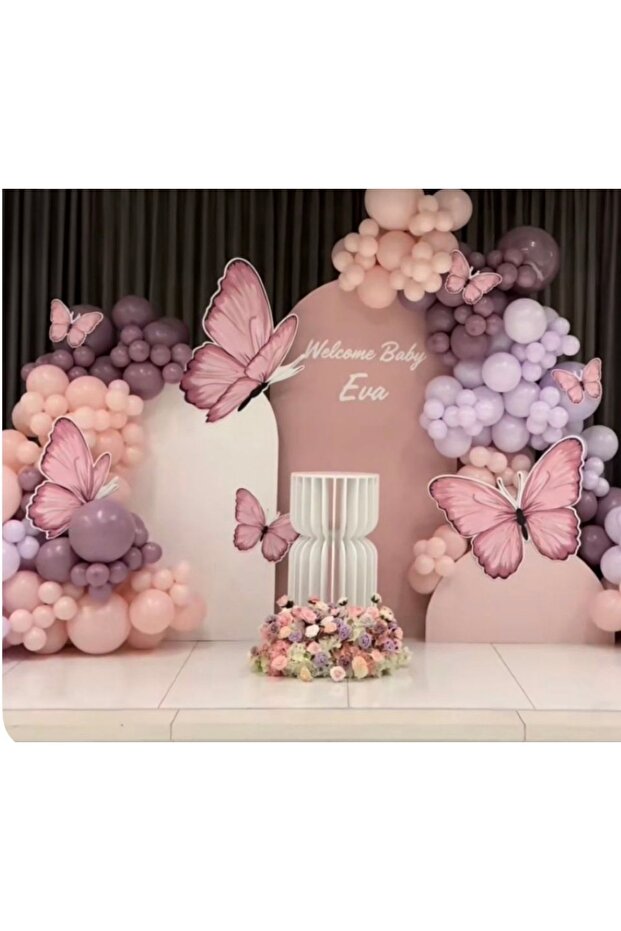 Lavender Lilac Pink Balloon Chain Set Includes 103 Jumbo Balloons